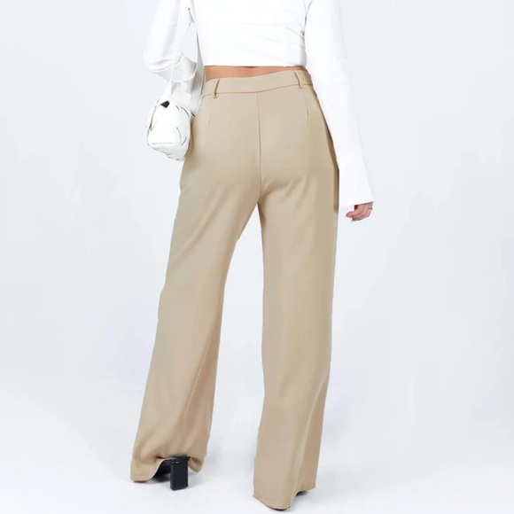 Princess Polly Archer Pants Taupe - Picture 3 of 11